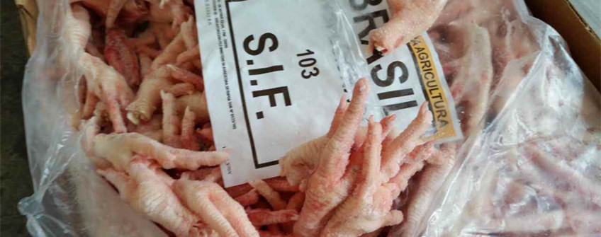 巴西雞爪進口報關